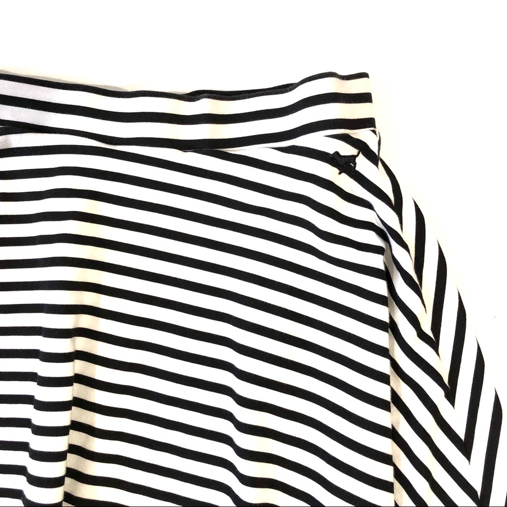 PINK VS Black and White Striped Skater Skirt - Picture 2 of 8